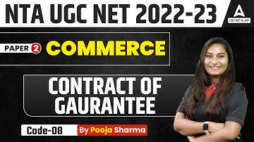 Contract of Gaurantee | UGC NET Commerce Paper 2 | UGC NET 2023