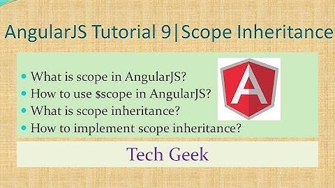 AngularJS Tutorial 9 | Scope Inheritance