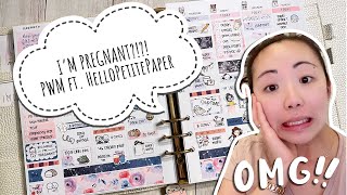 Plan With Me // I'M PREGNANT?!?! ft. HelloPetitePaper