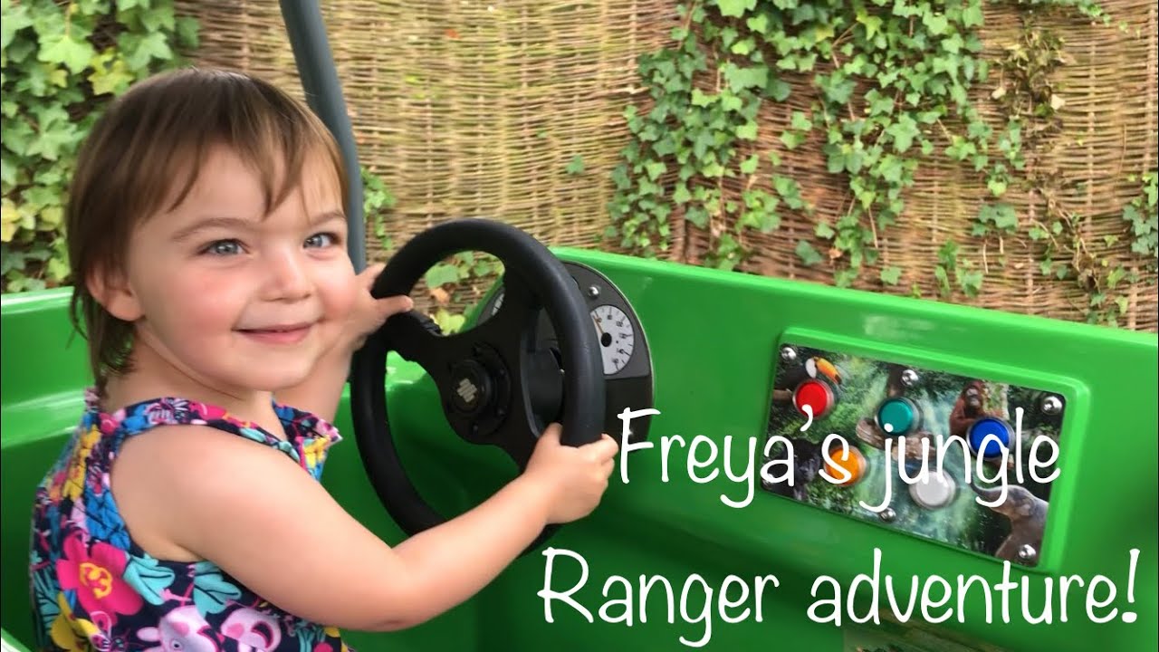 Freya’s fun jungle ranger ride at chessington world of adventure!