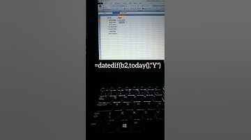 Calculate age in excel shortcut #excel #shorts #excelshortcuts