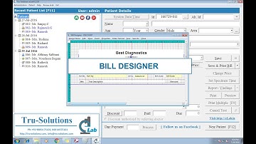 eLab - Modify bill header/footer template