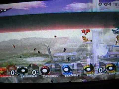 スマブラX　十人組み手　サムス　8秒93 WR　+　α【SSBB 10man brawl Samus】