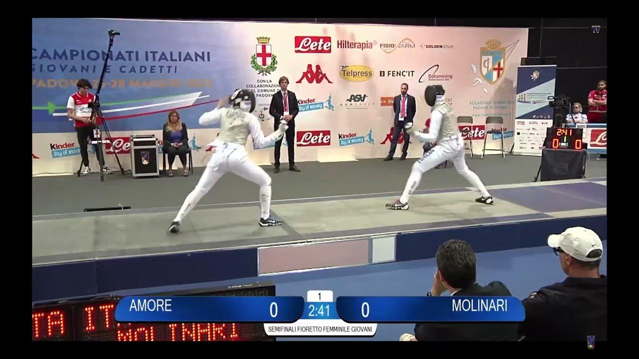 Italian Championships 2023 JWF - L4 - Giulia Amore v Matilde Molinari ...