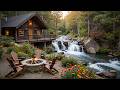 Soothing Piano Music Riverside Porch With Waterfall Crackling Campfire Nature Sounds Ambience Soothing Piano Music Riverside Porch With Waterfall Crackling Campfire Nature Sounds Ambience