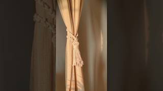 Macrame  Curtain Belt #macrame #curtainaccessories #macrametutorial #curtainbangtutorial