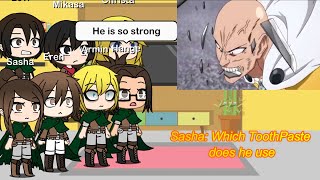 AOT react to One Punch Man