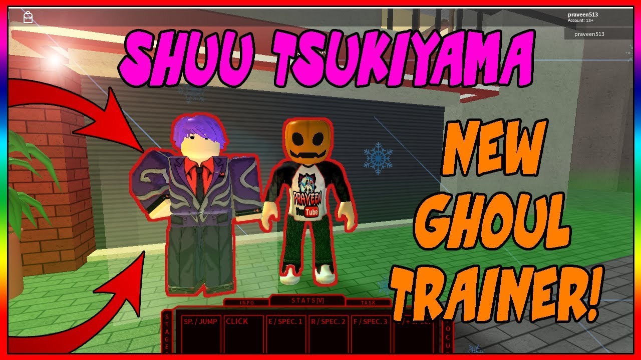 New Update Shuu Tsukiyama Ghoul Trainer Extra Lvl S And Exp Ro Ghoul By Praveen - ro ghoul new codes 50 levels 150 focus roblox youtube