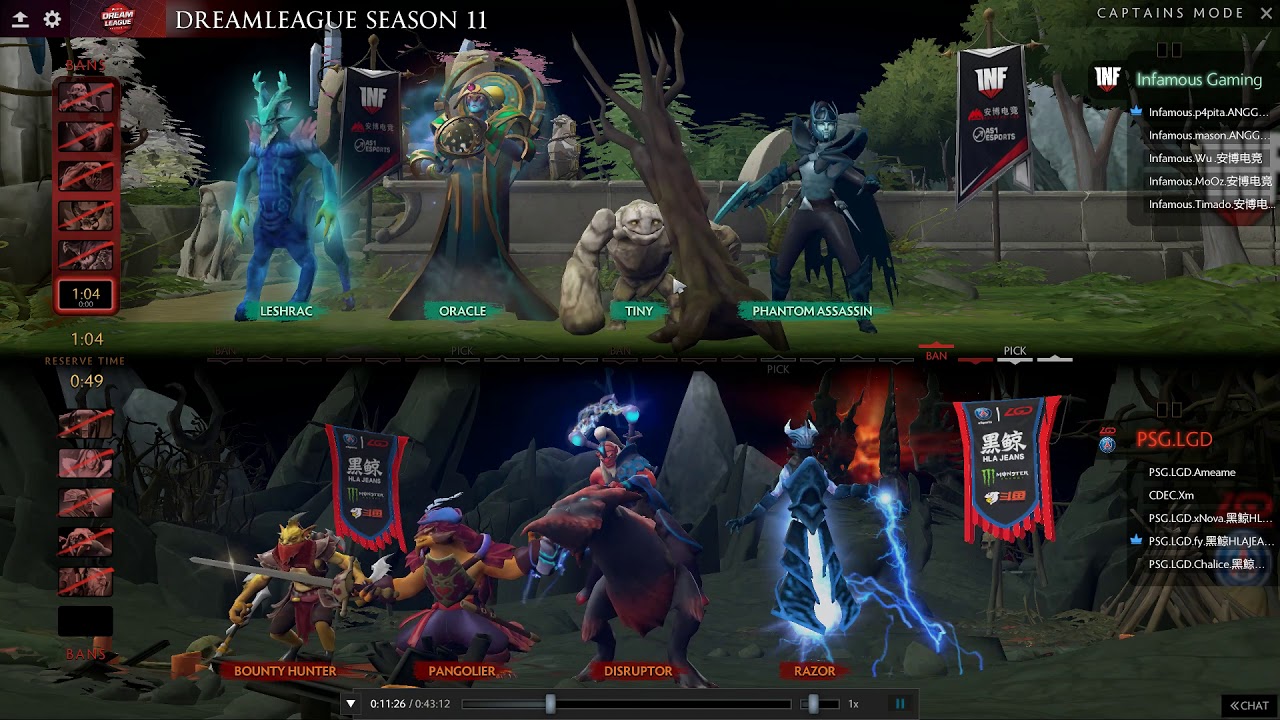 Bungcast: PSGLGD vs Infamous Gaming GAME 1 DreamLeague Season 11 Group B