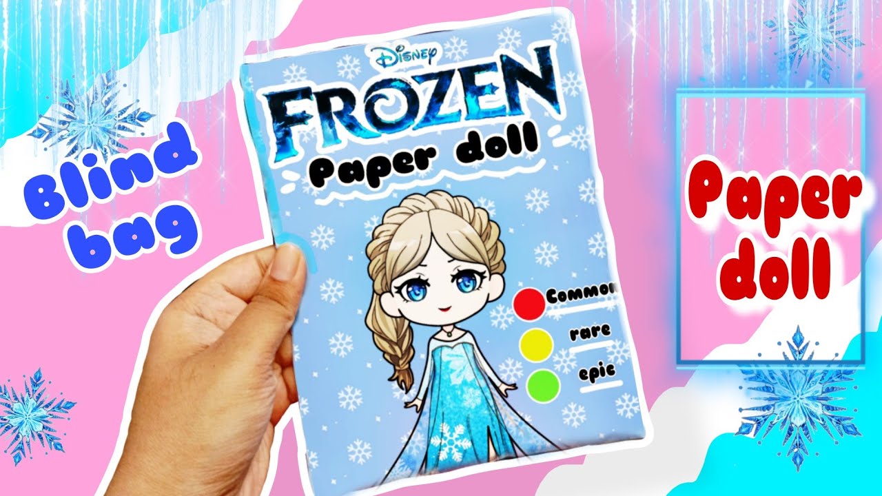 paper-diy-frozen-paper-doll-blind-bag-paper-asmr-youtube