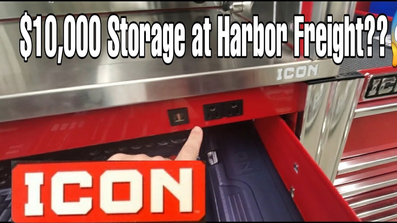 Harbor Freight...LIVE ..ICON Storage Has Arrived ! - YouTube