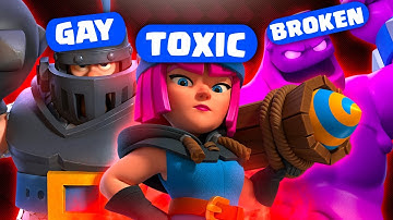 Every CONTROVERSIAL Card in Clash Royale... EVER!