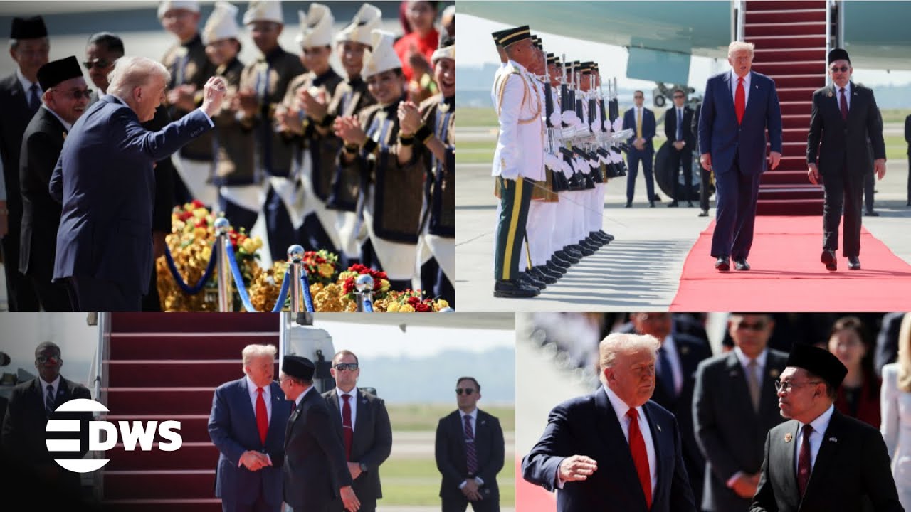 FULL ARRIVAL: Trump’s Historic ASEAN Welcome | Dance With PM Anwar and Children in Malaysia | AC1E
