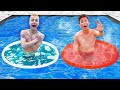 CHAUDE VS FROIDE CIRCLE DANS UNE PISCINE DÉFI !