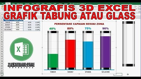 INFOGRAFIS 3D EXCEL | GRAFIK TABUNG ATAU GELAS