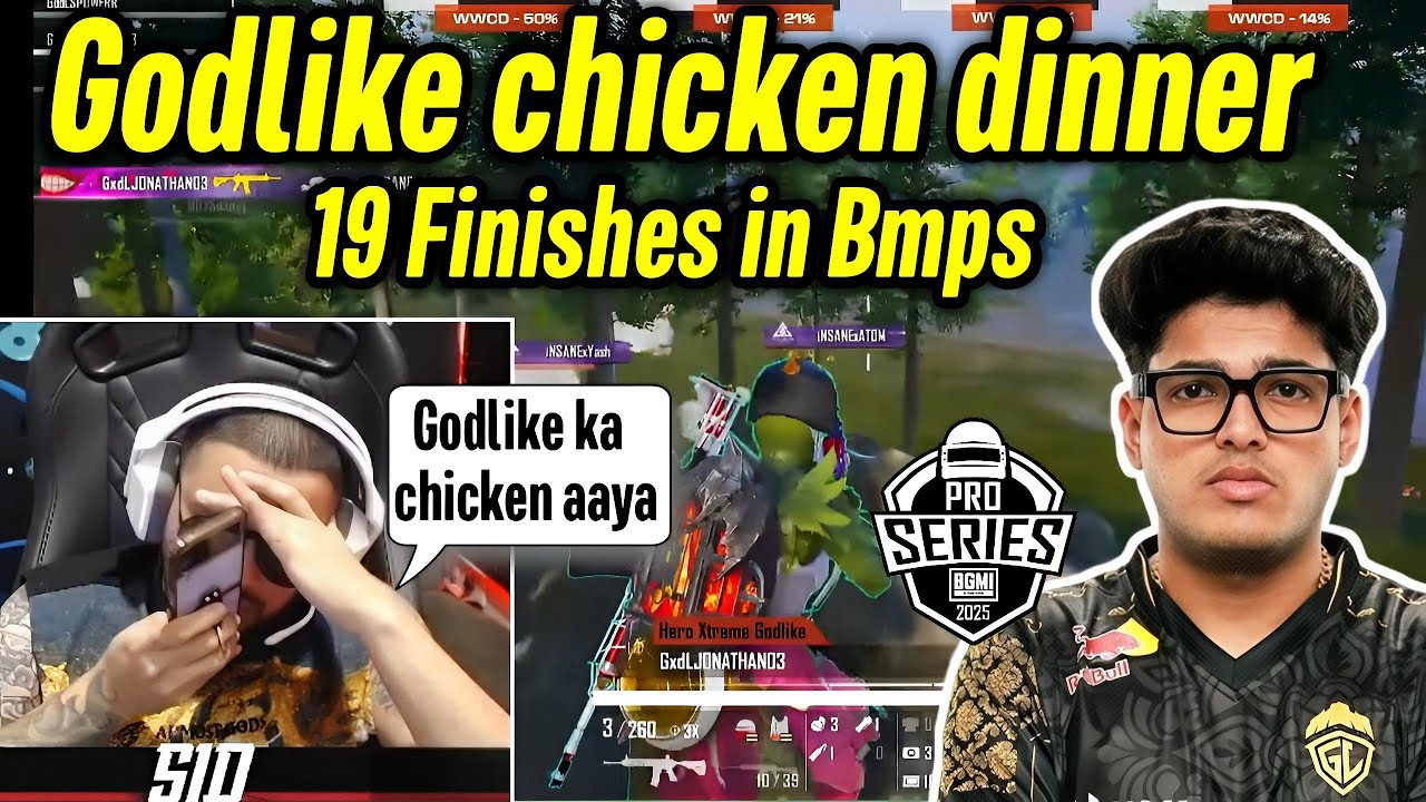 Godlike 19 kills chicken dinner in Bmps 🥵 Everyone shocked by GodL ...