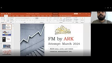 TSA | ACCA | Introduction To Financial Management F9 | March-2024 Attempt | Sir Ahmed Raza Khan