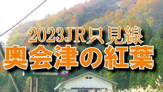 【紅葉情報】2023.JR只見線『奥会津の紅葉』