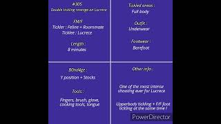 Preview Vid 305 - Double Tickling On Lucrece