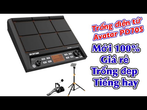Video Drum Avatar PD705 new 100% - Trống điện tử Avatar PD705 - youtube