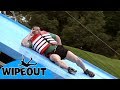 Phil slides through wipeouts DM's 🤣⛷| Total Wipeout | Clip