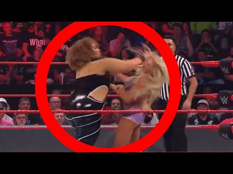 NIA JAX AND CHARLOTTE FLAIR REAL FIGHT (SHOOT)