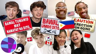 FOREIGNERS REACT TO FUNNY SIGNS IN THE PHILIPPINES 🇵🇭 | EL's Planet