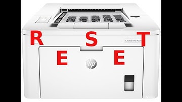 HP LaserJet Pro M118 M203 - HARD RESET
