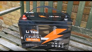 Li-Time 12.8V 100Ah Lithium Iron Phosphate Battery