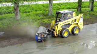 TMGAB72 72' Skid Steer Rotary Angle Broom  Product Demo & Customer Spotlight