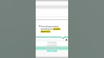 Content Diplomacy: Build Bridges, Build Trust, Build Your Network #shorts