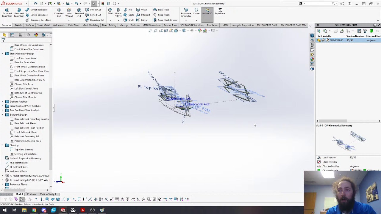 Suspension Kinematics Design in Solidworks YouTube