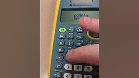 TI-30XS Calculator Speedrun | Domain Error