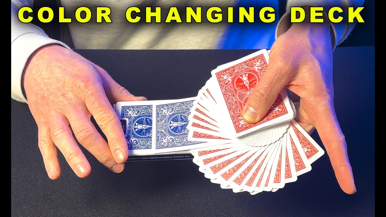 GREATEST Color Changing Card Magic - Performing
