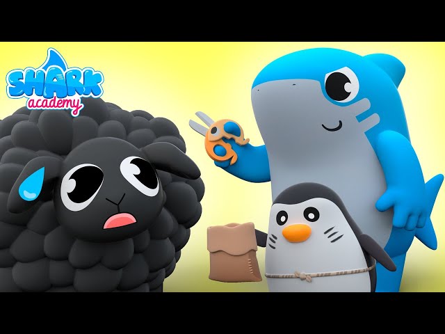 Baa Baa Black Sheep | Baby Shark version - Kids Learn About Animals | Nursery Rhymes | Shark Academy class=