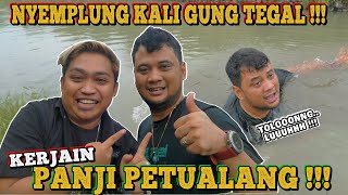 PANJI DESPERATELY JUMPED INTO THE RIVER FOR THIS!!! KETIWON RIVER, TEGAL, A GREEN PRAWNS FISHING ...