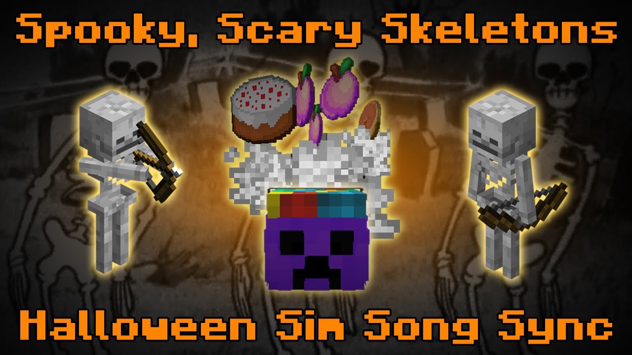 "Spooky, Scary Skeletons" | Hypixel Halloween Simulator Song Sync - YouTube