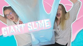 DIY GIANT FLUFFY SLIME | OGROMNY SLIME | Siostry Zalewskie