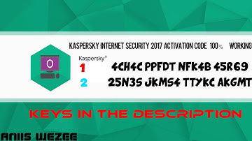 Kaspersky Internet Security 2017 Activation Code  1000% working