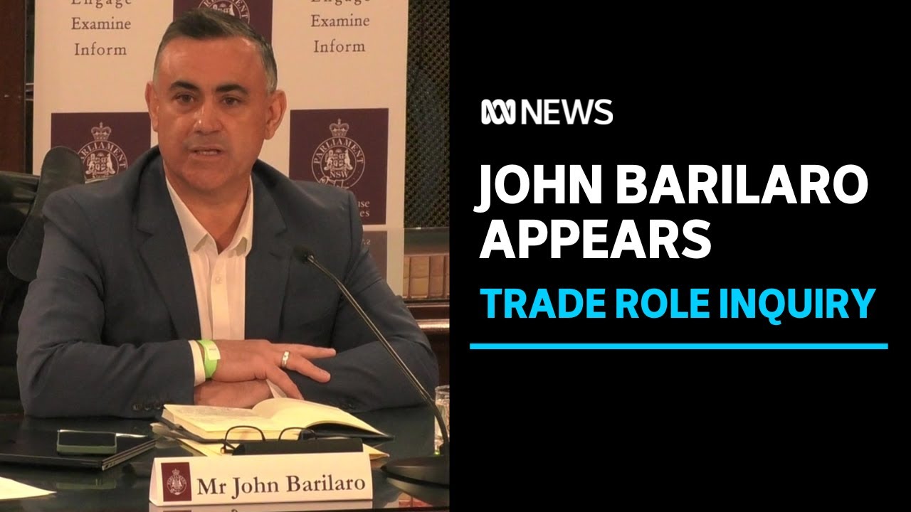 LIVE: John Barilaro returns at 1PM to give evidence about his US trade role appointment | ABC News – ABC News (Australia) LIVE: John Barilaro returns at 1PM to give evidence about his US trade role appointment | ABC News – ABC News (Australia)