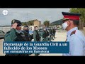 La Guardia Civil rinde homenaje al primer mosso fallecido por el coronavirus