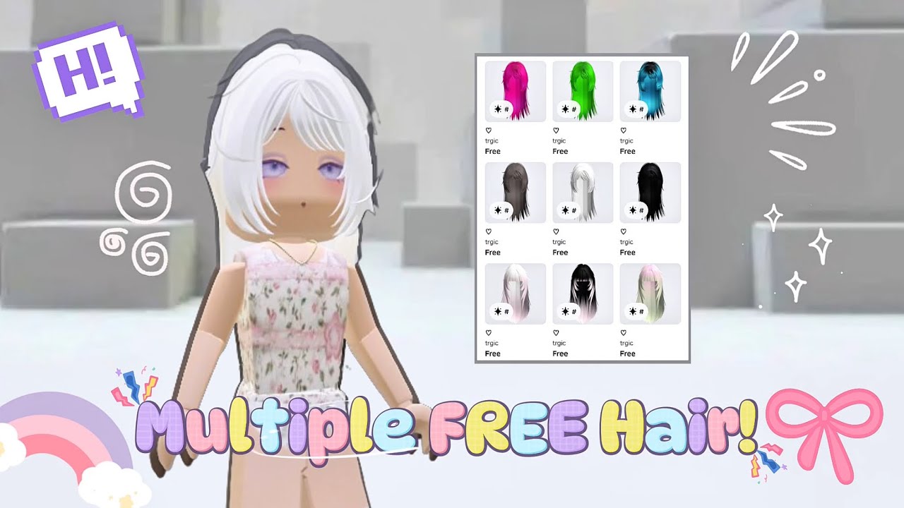 Hurry! Play this OBBY and get Multiple FREE Hair on Roblox! Multicolor ...