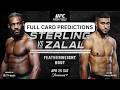 UFC FIGHT NIGHT STERLING VS ZALAL FULL CARD PICKS AND PREDICTIONS