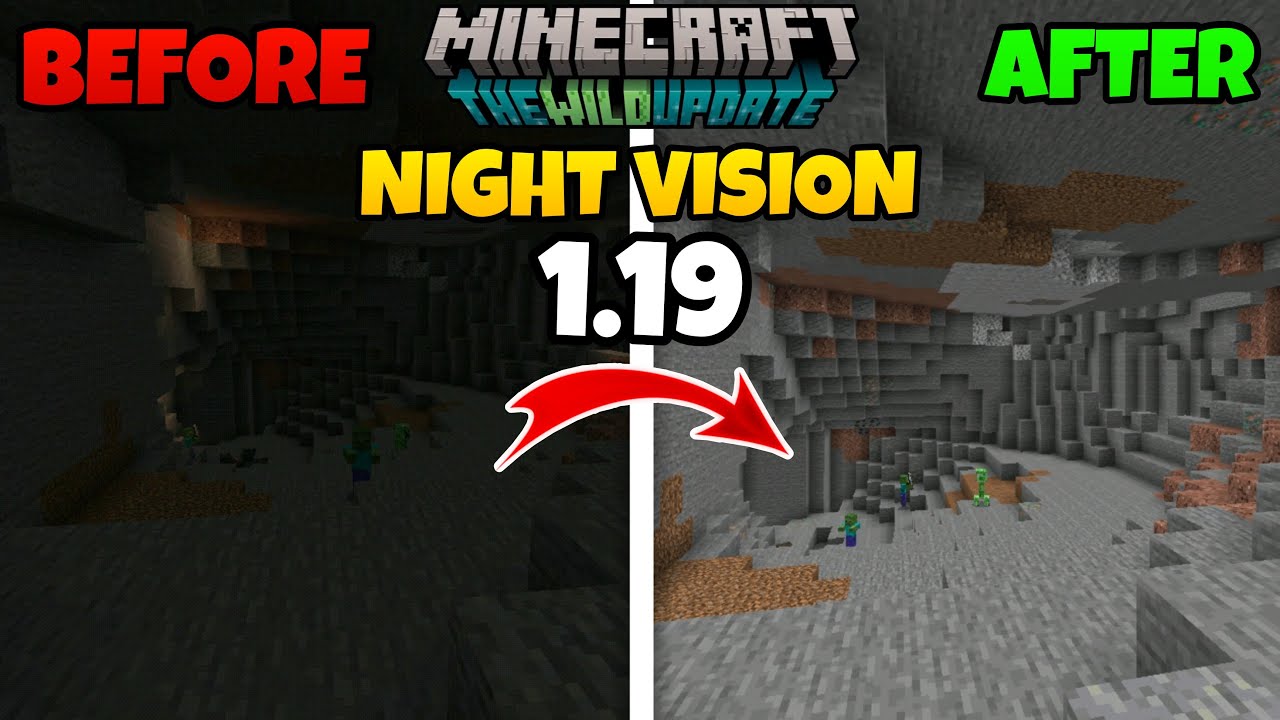 Night Vision Pack For MCPE 1.19 Night Vision Pack For Minecraft/Be 1.19 YouTube