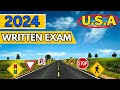 2024 DMV Written Driving Exam: Drivers License USA