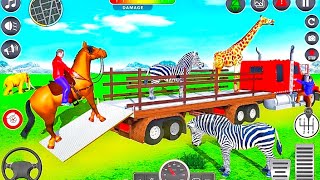 Farm Animal Truck Transport Simulator Real Zoo Transporter Offroad Driving Android Gameplay screenshot 5