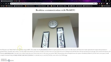 Hello World Video Stream in WebRTC