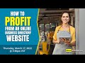 How to profit from an online business directory website