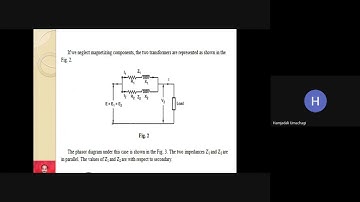 Module-2 Load shared by two parallel transformers with equal voltage ratio-Video 1