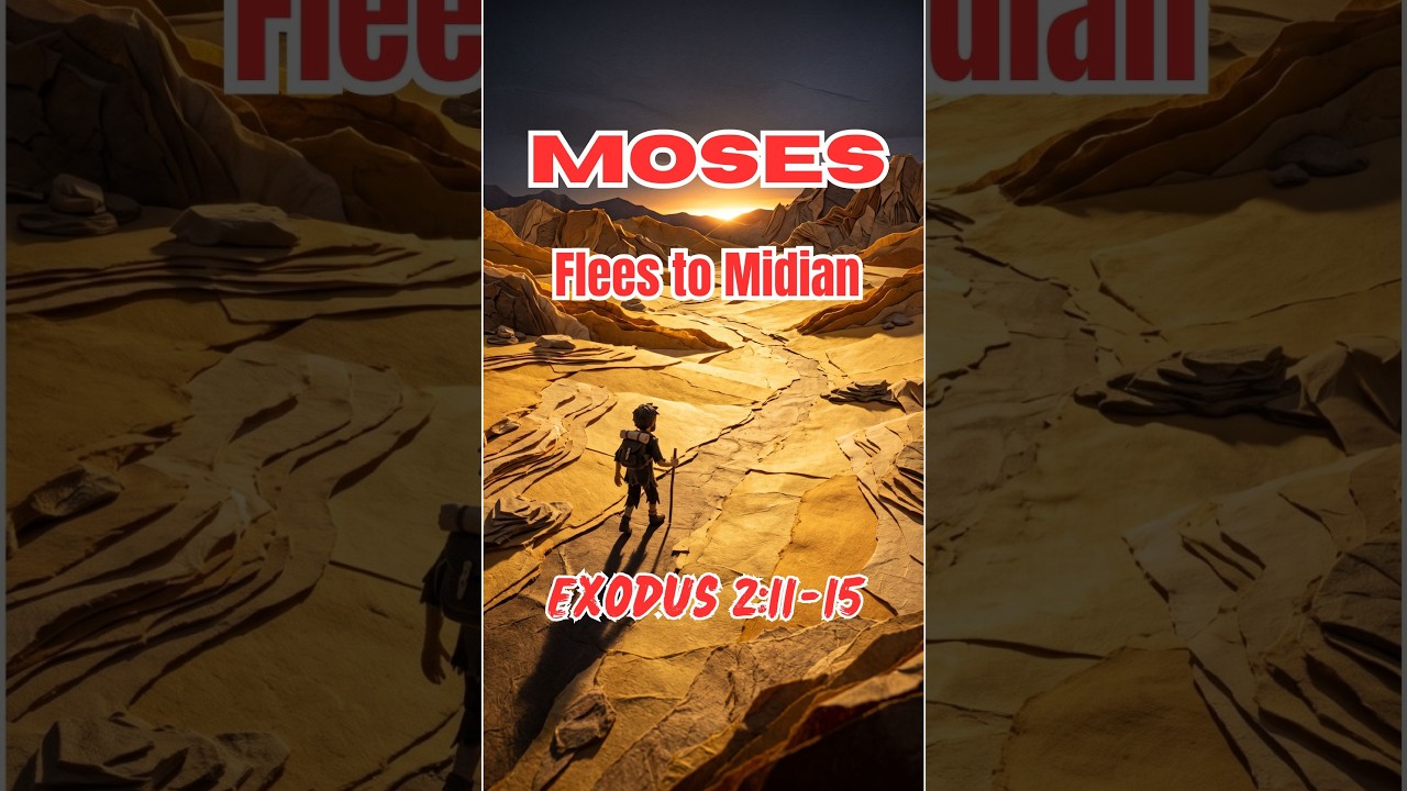 Moses Flees to Midian | Exodus 2:11-15 #biblestories #faith #exodus